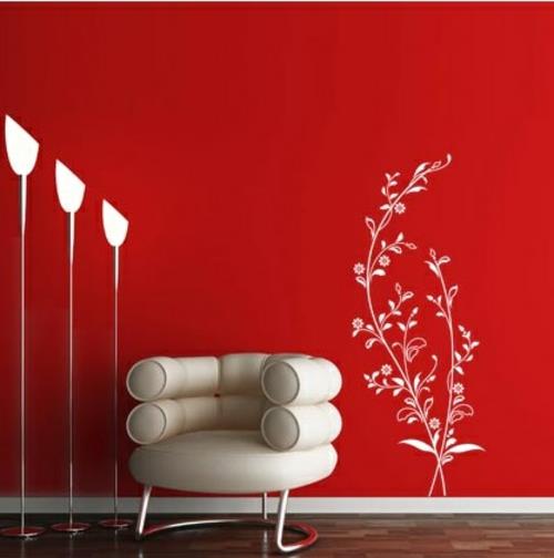 αυτοκόλλητα τοίχου αυτοκόλλητα τοίχου διακόσμηση τοίχου κόκκινο χρώμα λαμπτήρες δαπέδου