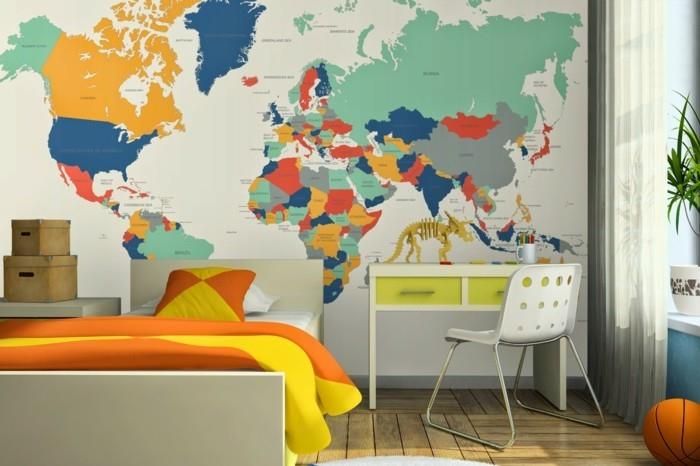 ταπετσαρία τοίχου παιδικό δωμάτιο νεανικό δωμάτιο φωτογραφία ταπετσαρία παγκόσμιος χάρτης