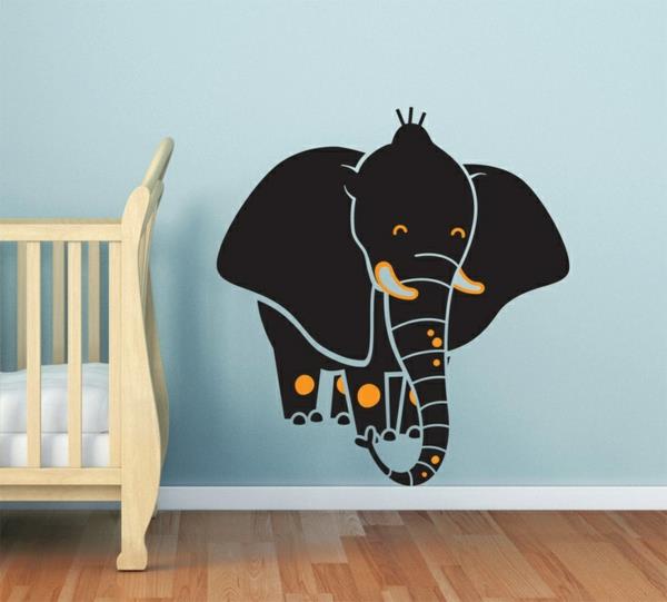 αυτοκόλλητο τοίχου παιδικό δωμάτιο δημιουργικός τοίχος αυτοκόλλητος αυτοκόλλητος τοίχος ελέφαντας