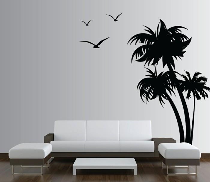 αυτοκόλλητα τοίχου δέντρο μαύρα αυτοκόλλητα τοίχου λευκά έπιπλα σαλονιού