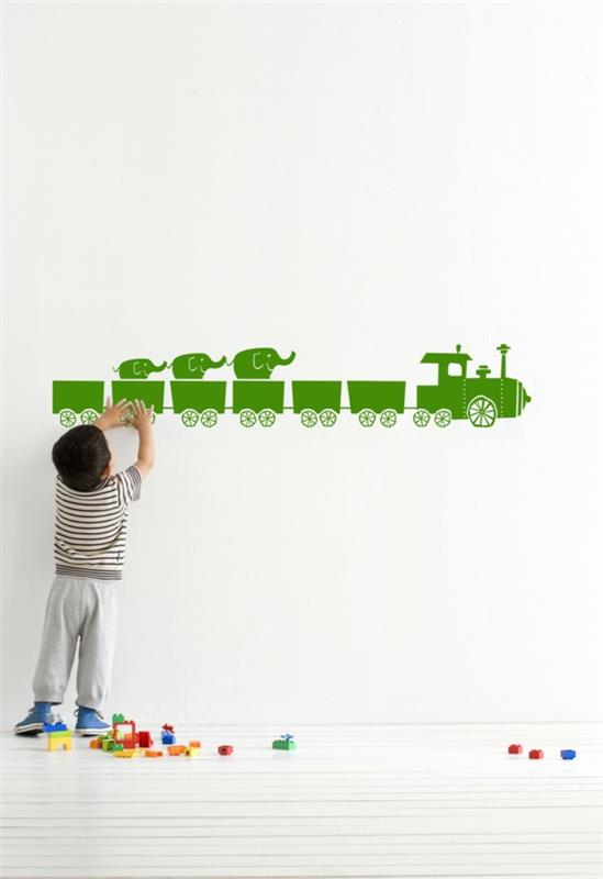 αυτοκόλλητα τοίχου για παιδικά δωμάτια πράσινα αυτοκόλλητα τοίχου λευκή μπογιά τοίχου