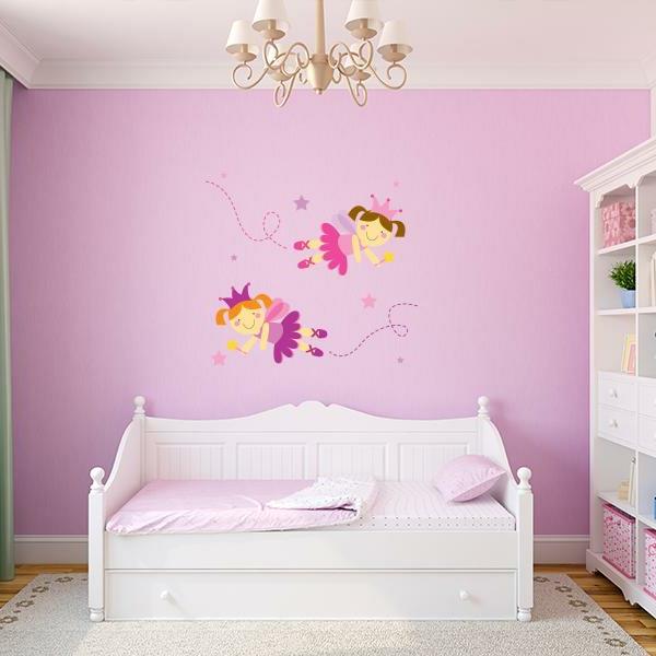 αυτοκόλλητα τοίχου για παιδικό δωμάτιο κοριτσιών διακοσμούν ροζ τοίχους
