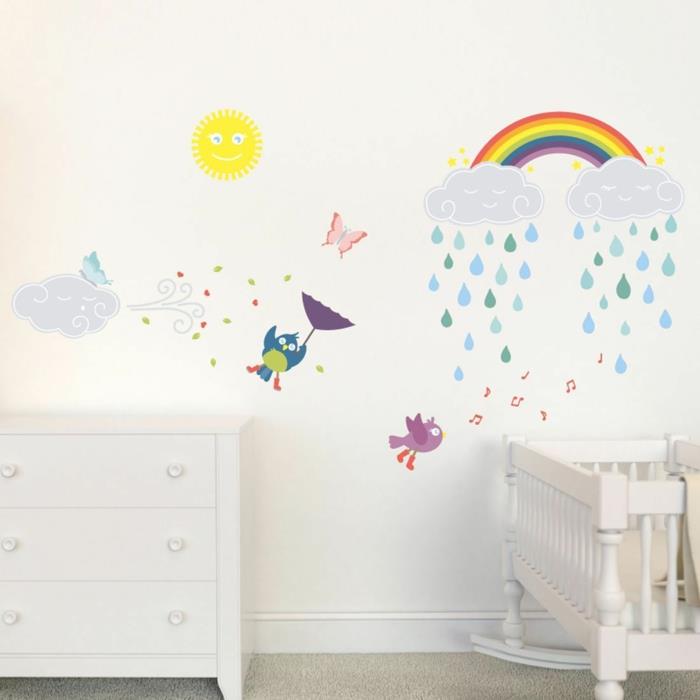 αυτοκόλλητο τοίχου παιδικό δωμάτιο χρωματιστό χαλί διακόσμησης τοίχου
