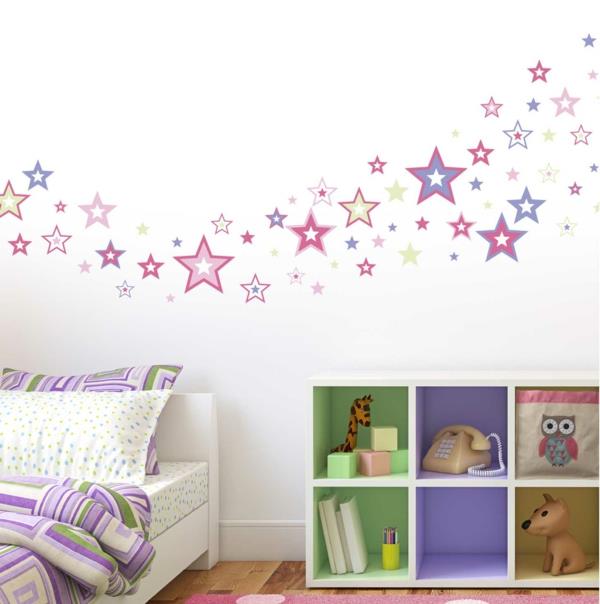 τατουάζ τοίχου για παιδικά δωμάτια αστέρια φρέσκια διακόσμηση τοίχου