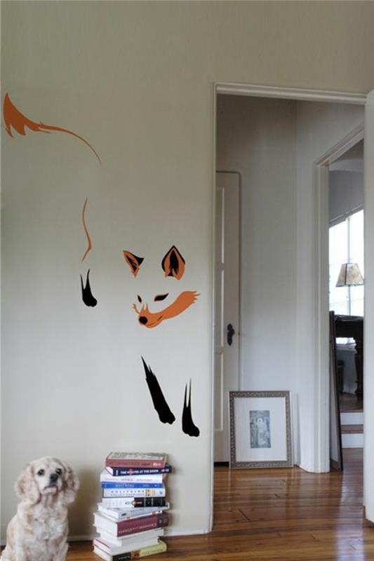 τοίχο αυτοκόλλητο τοίχους φυτώριο σχεδιασμό ιδέες ζώα