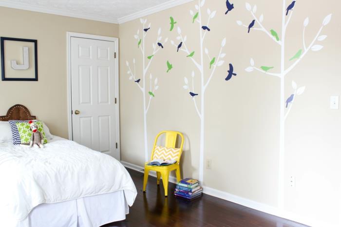 αυτοκόλλητο τοίχου υπνοδωμάτιο όμορφη διακόσμηση τοίχων ιδέες σπιτιού
