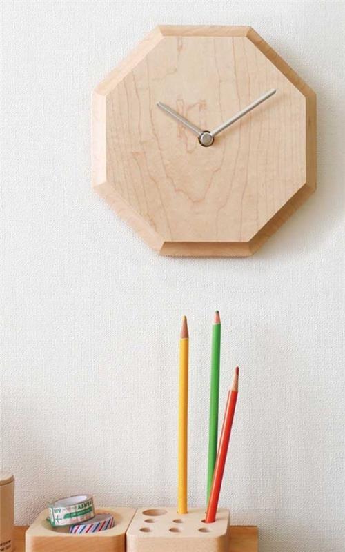 ρολόι τοίχου πολύχρωμα στυλό - ιδέα
