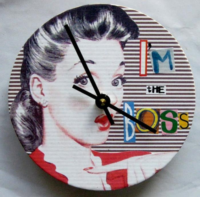 ρολόι τοίχου pop art ρετρό