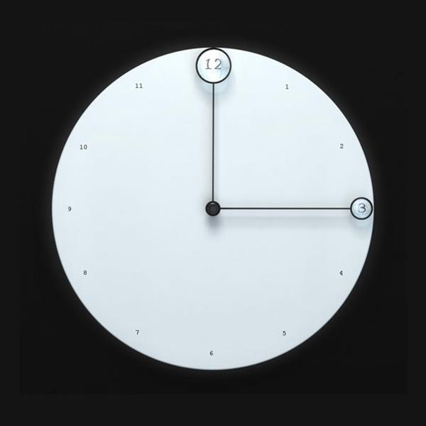 ρολόι τοίχου σχεδιασμός ρολόι δείκτες μεγεθυντικών φακών