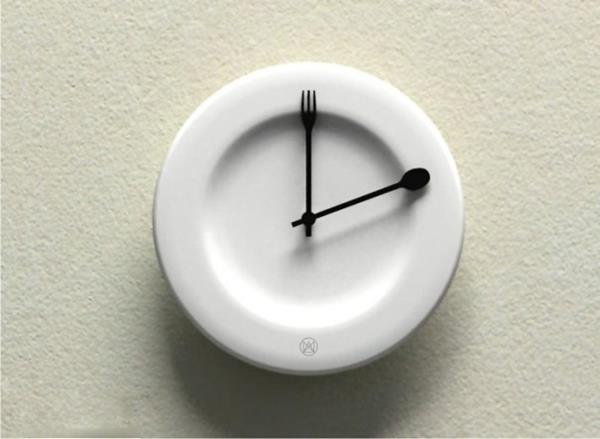 ρολόι τοίχου διακόσμηση τοίχου ρολόι λευκό πορσελάνινο πιάτο