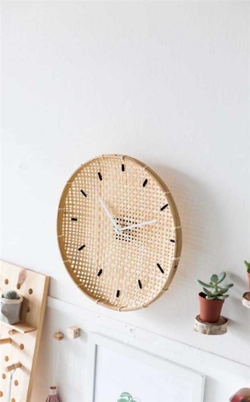 ρολόι τοίχου - πλεκτό σχέδιο - υπέροχη ιδέα