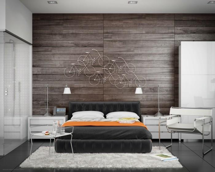επένδυση τοίχου ξύλο δροσερή διακόσμηση τοίχου λευκό χαλί