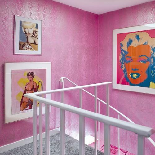 διακοσμήσεις τοίχου ιδέες pop art deco σκάλες merilyn monrou