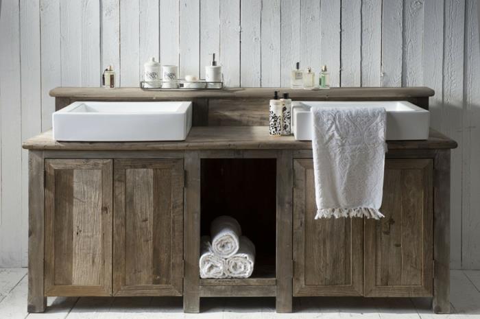 νιπτήρας ξύλινος ρουστίκ νιπτήρας μπάνιο επίπλωση riviera maison