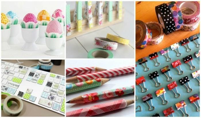 washi tape ιδέες πληκτρολόγιο πασχαλινά αυγά σελιδοδείκτες μανταλάκια