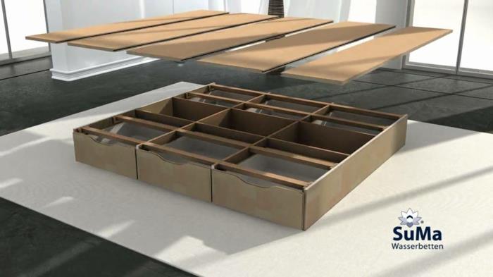 βουνό waterbed suma συρτάρι πλίνθος