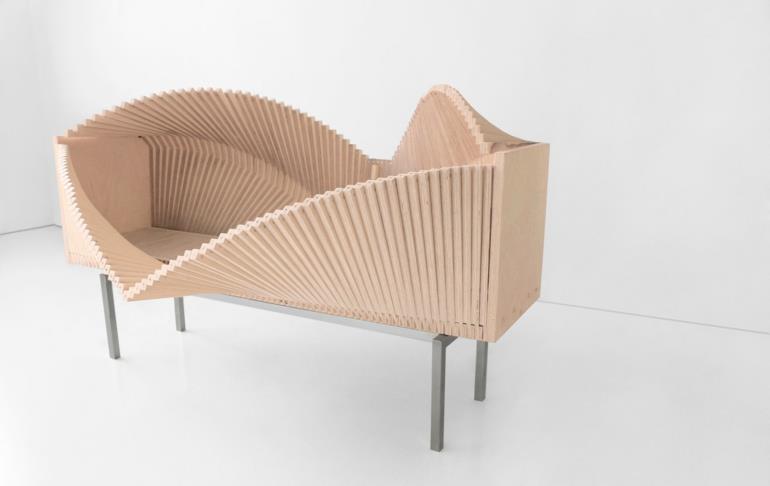 κύμα ντουλάπι sebastian errazuriz σχεδιαστής sideboard ξύλο