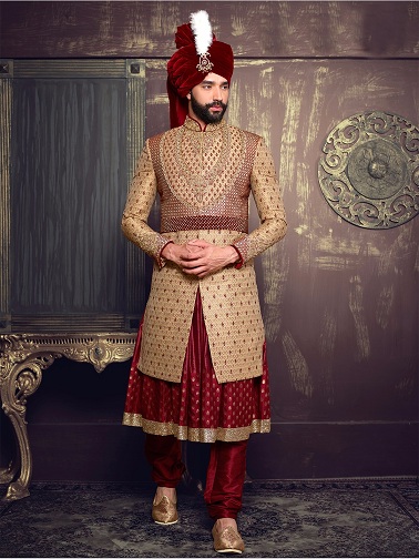 Anarkali stiliaus Kurta jaunikiams