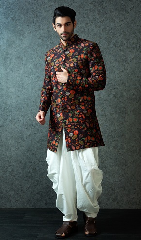 Aksominė Patiala Kurta Vestuvių Kurta