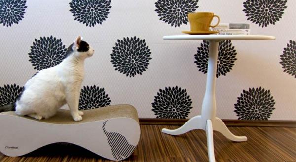 λευκό καφέ κομψό έπιπλα ζώων ιδέα γυαλιστής σχεδιαστής