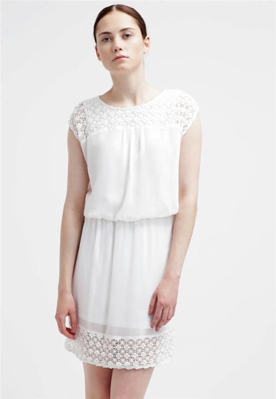 λευκά ρούχα λευκό φόρεμα zalando κυρίες μόδα girly