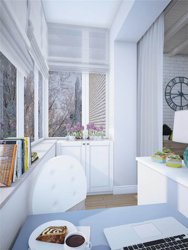 λευκό τοίχο βαφή σπιτιου ιδεες κουζινα φυτα παραθυρο
