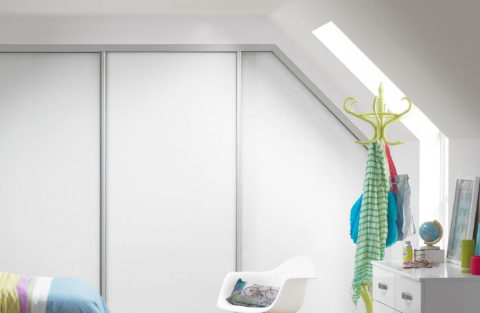 λευκή ντουλάπα συρόμενη πόρτα ντουλάπα ιδέες παιδικό δωμάτιο