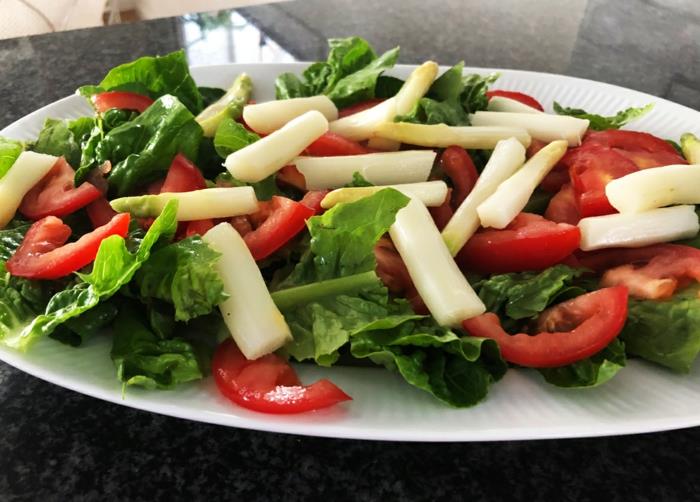 λευκές συνταγές σπαράγγια σαλάτα