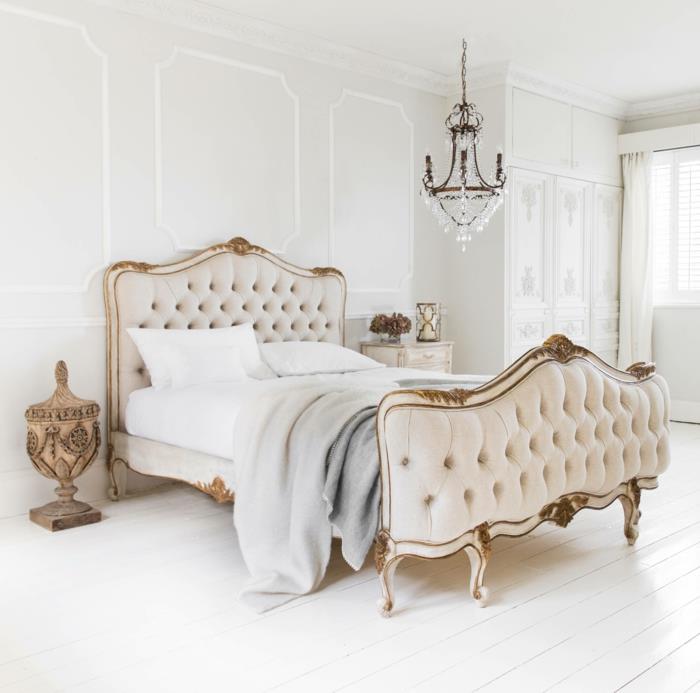 λευκή κρεβατοκάμαρα ιδέες διακόσμησης κρεβατιών κρεβατοκάμαρας χώρος ύπνου