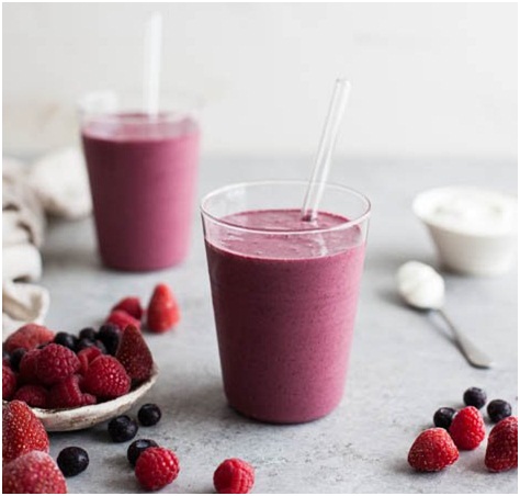 Vanilyalı Yaban Mersini Shake