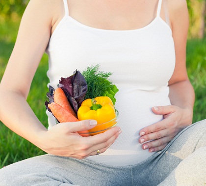 Svorio padidėjimas nėštumo metu-daržovės
