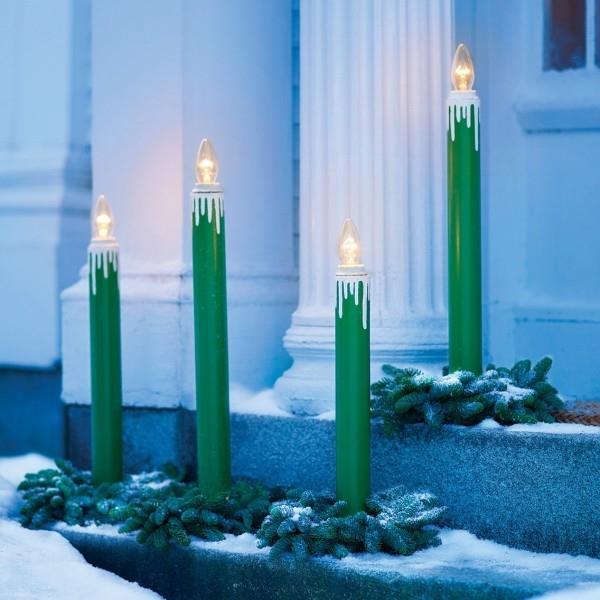 Χριστουγεννιάτικα κεριά μπλε ιδέες διακόσμησης