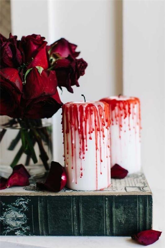 Χριστουγεννιάτικα κεριά - διακοσμητικά κεριά με αίμα