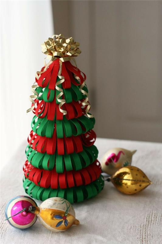 Χριστουγεννιάτικες ιδέες χειροτεχνίας, κορδέλα, χριστουγεννιάτικο δέντρο, τσίμπημα