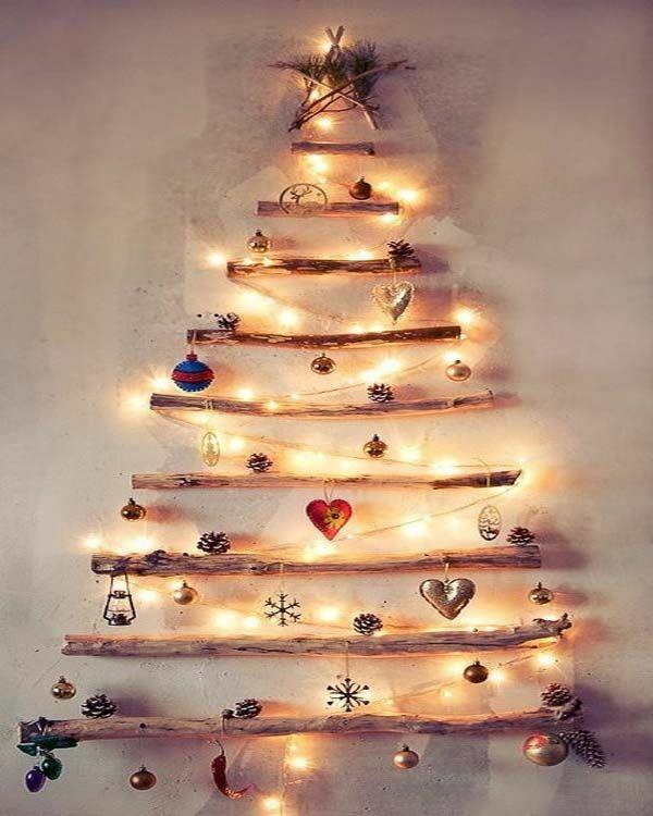 χριστουγεννιάτικες χειροτεχνίες ξύλινη διακόσμηση τοίχου χριστουγεννιάτικου δέντρου