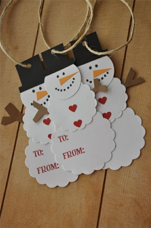 χριστουγεννιάτικα χειροποίητα αντικείμενα χριστουγεννιάτικες κάρτες χιονάνθρωποι