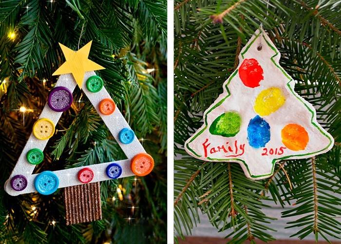 Χριστουγεννιάτικες χειροτεχνίες με παιδιά φτιάξτε τη δική σας διακόσμηση χριστουγεννιάτικου δέντρου