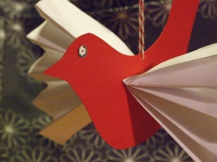 χριστουγεννιάτικες χειροτεχνίες με βασικά σχήματα πουλιών για παιδιά