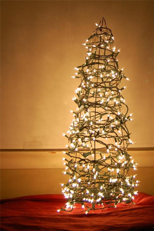 χριστουγεννιάτικο δέντρο tinker σύρμα και νεράιδα φώτα