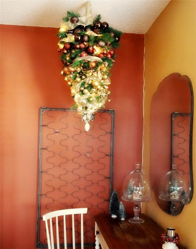 χριστουγεννιάτικο δέντρο τεχνητό τεχνητό χριστουγεννιάτικο δέντρο δοκιμή μέσω οροφής