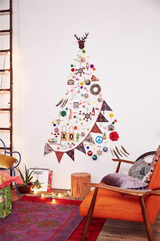 χριστουγεννιάτικο δέντρο τεχνητό τεχνητό χριστουγεννιάτικο δέντρο δοκιμή μέσω τοίχου αυτοκόλλητα τοίχου συγχαρητήρια