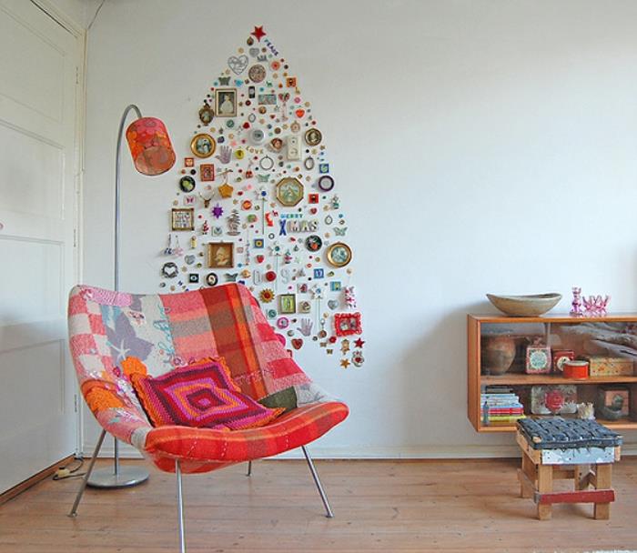 χριστουγεννιάτικο δέντρο τεχνητό τεχνητό χριστουγεννιάτικο δέντρο δοκιμή μέσω τοίχου αυτοκόλλητα τοίχου μικρά πράγματα