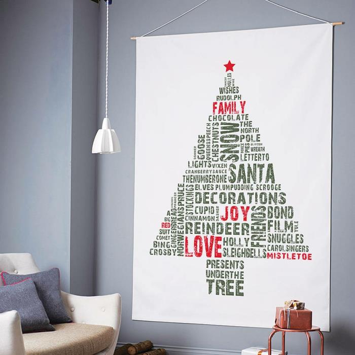χριστουγεννιάτικο δέντρο τεχνητή τεχνητή δοκιμή χριστουγεννιάτικου δέντρου μέσω εκτύπωσης υφασμάτων τοίχου