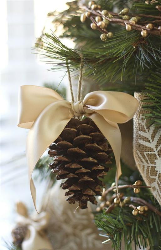 διακοσμήσεις χριστουγεννιάτικων δέντρων φτιάξτε χριστουγεννιάτικες μπάλες μόνοι σας κουκουνάρια