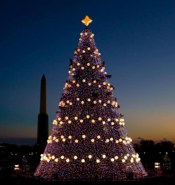 χριστουγεννιάτικο δέντρο φωτισμός Washington dc