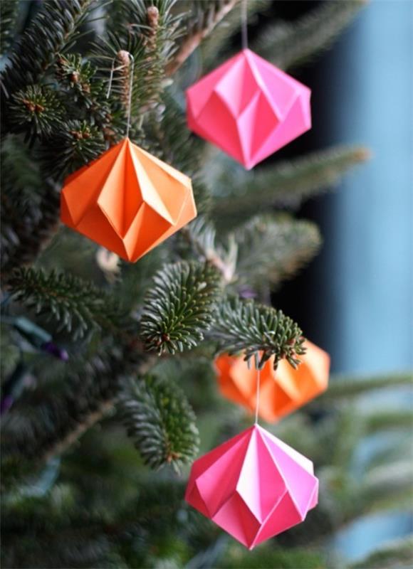 χριστουγεννιάτικο δέντρο-διακοσμητικά-χαρτί-χαρτί-origami-dekoanhaeger-χρώμα