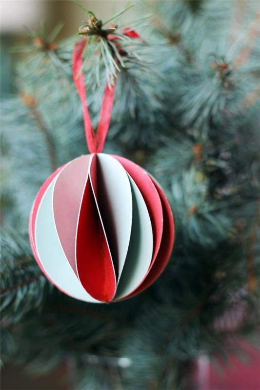 χριστουγεννιάτικο δέντρο-διακοσμήσεις-τσίμπημα-χαρτί-origanmi