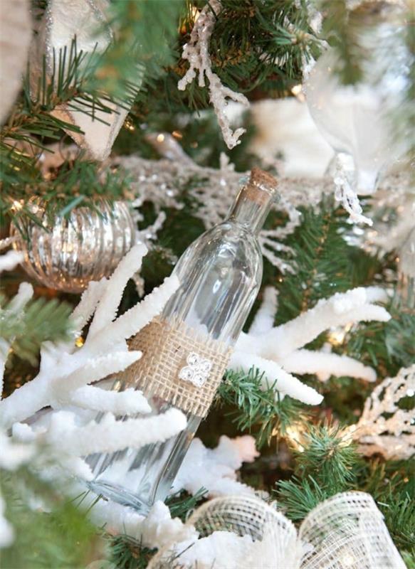χριστουγεννιάτικα δέντρα διακοσμήσεις τροπικό στυλ ύφασμα κάνναβης ρουστίκ ιδέες διακόσμησης