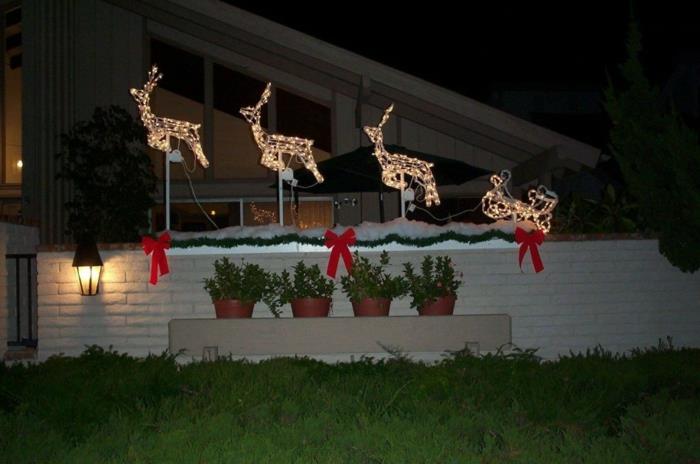 Χριστουγεννιάτικη διακόσμηση για φώτα LED φώτα κήπου χιόνι