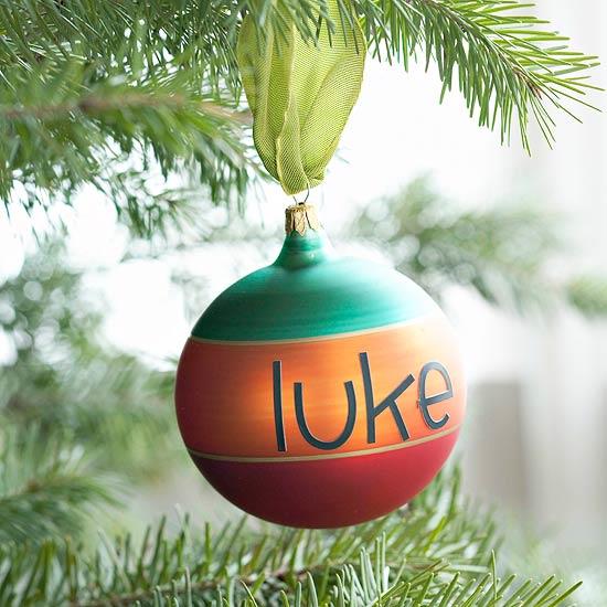 tinker χριστουγεννιάτικες διακοσμήσεις ριγέ μπάλα με όνομα